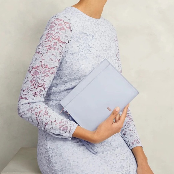 HOBBS LONDON Catherine Wristlet Pale Blue NWT - Picture 5 of 10